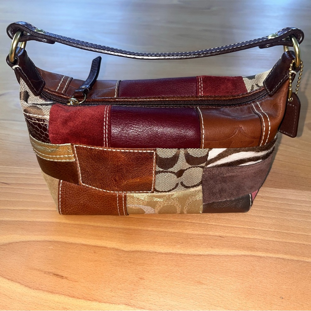 Coach Patchwork Leather Shoulder Bag